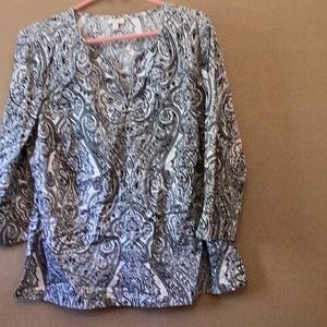 Talbots paisley cotton tunic